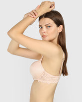 La Senza Double Pushup Plunge Bra Beige / 34B
